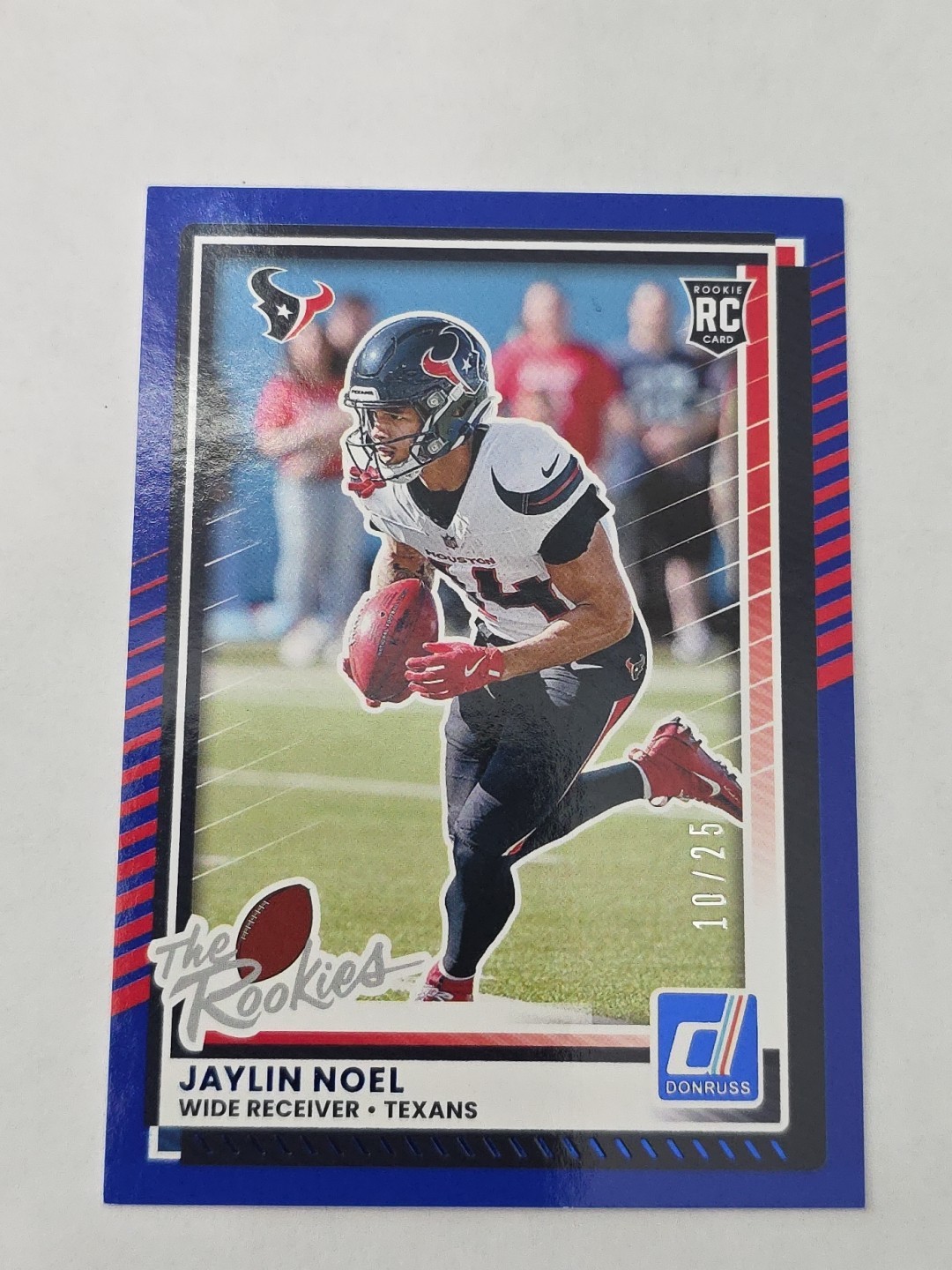 Jaylin Noel 2025 Donruss Rookies & Highlights Blue /25 Texans #DRH-37