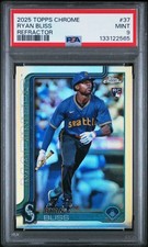 2025 TOPPS CHROME REFRACTOR #37 RYAN BLISS PSA 9