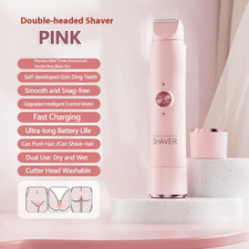 Double Head Electric Epilator Women Rechargeable Painless Hair Remover Shaver fo