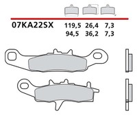 Brembo VORDERRAD-BREMSBELAGE-KIT Fur Suzuki Rm 85 05-15-COD. 07KA22SX