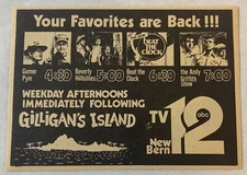 1973 WCTI tv ad ~ GOMER PYLE,BEVERLY HILLBILLIES,BEAT THE CLOCK,ANDY GRIFFITH