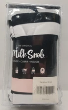 Milk Snob 5-in-1 Nursing Cover/Baby Car Seat Canopy B&W Signature Stripe NEW!