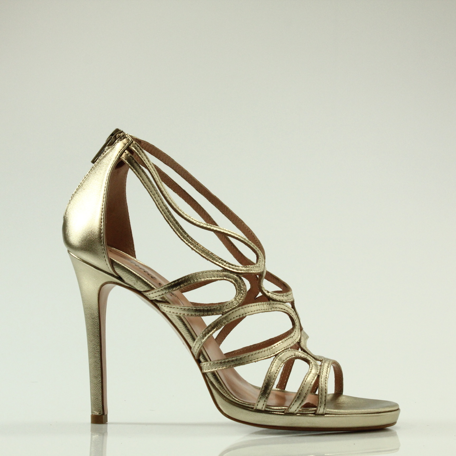 ANNA F. SCHUHWERK FRAU SANDALE LEDER PLATIN - CD7D ANNA F. SCHUHWERK FRAU SANDALE LEDER PLATIN - CD7D