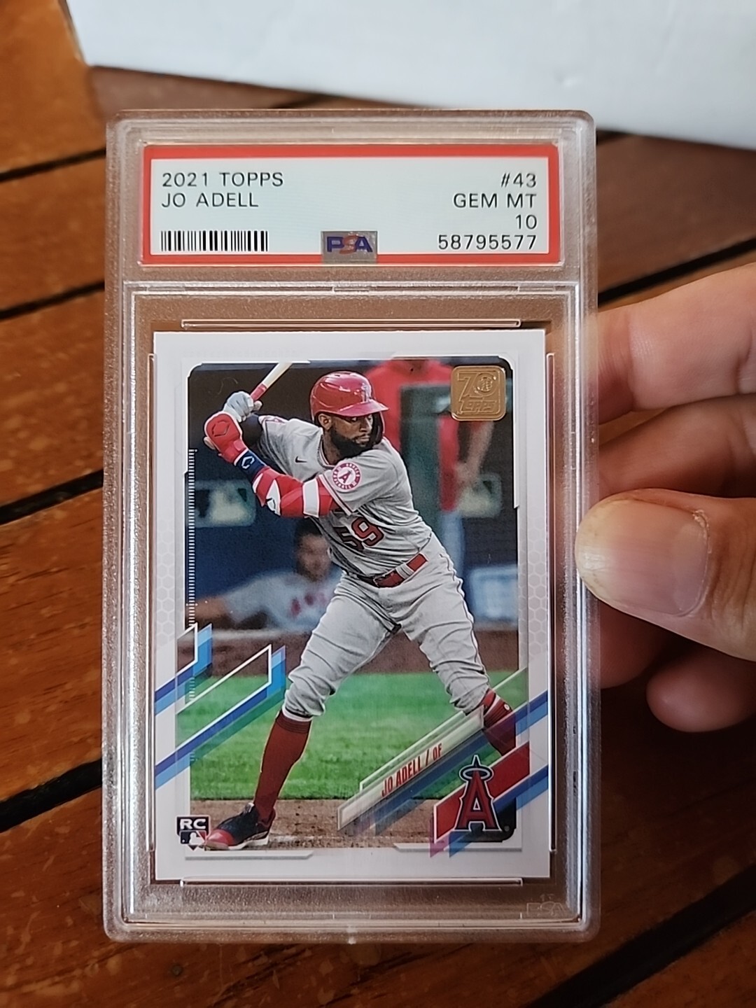 2021 Topps #43 Jo Adell Angels RC Rookie PSA 10 GEM MINT