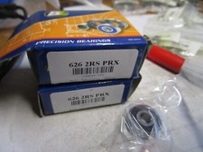 626 2RS 6mm x 19mm x 6mm Sealed Radial Ball Bearing QTY 2