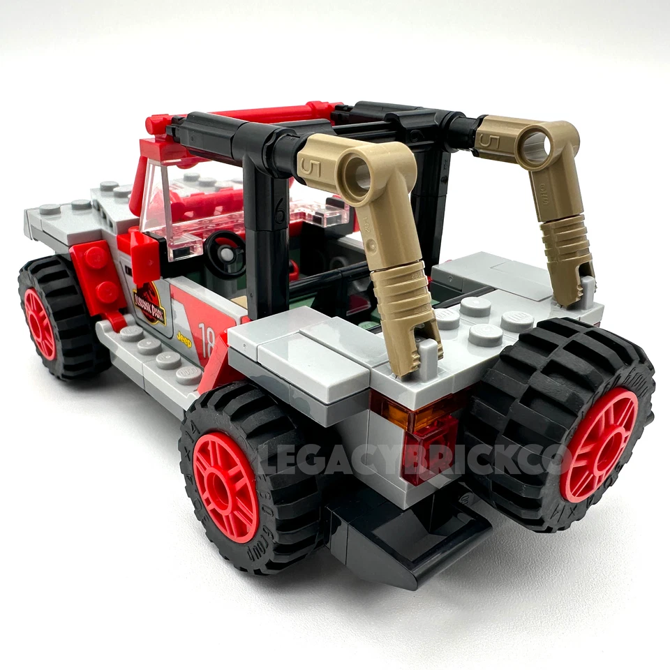 LEGO Jurassic Park 1992 Jeep Wrangler Build Authentic New - Image 2 of 4