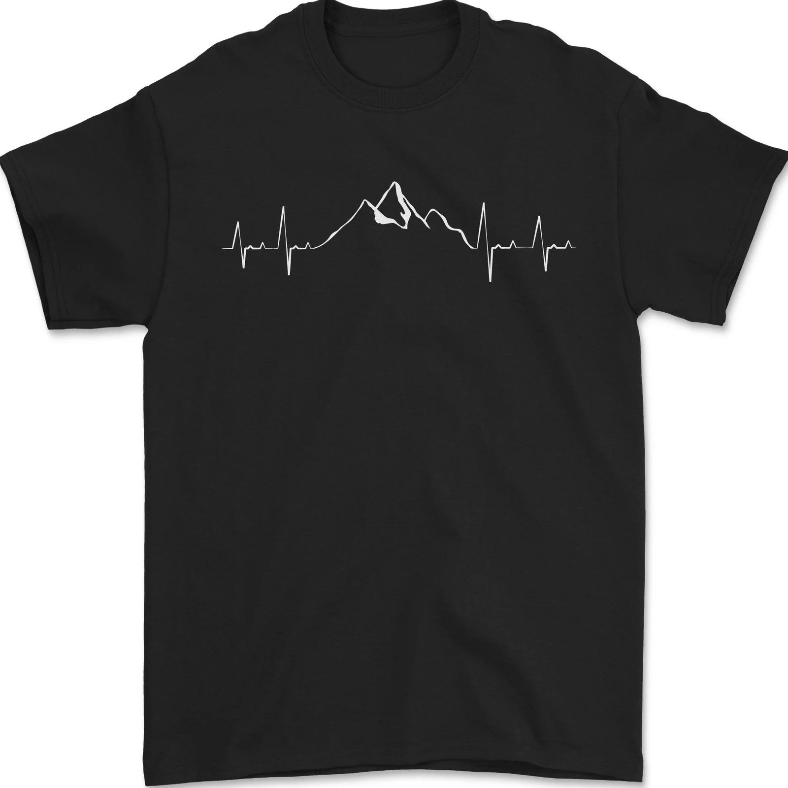 Camiseta De Hombre 100% Algodón Para Montañismo, ECG, Senderismo Y Escalada