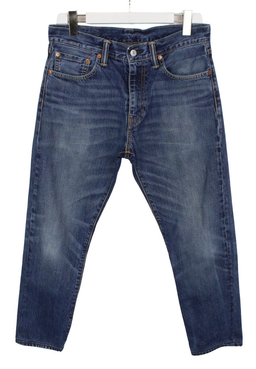 Levi's 512 Jeans Men W32/~L25 Slim Tapered Fit Whiskers Zip Fly Dark Denim thumbnail 2