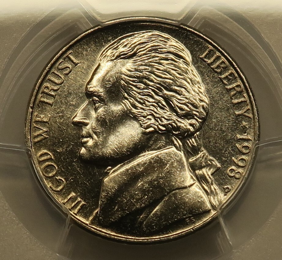 1998 P Jefferson Nickel PCGS MS64FS Free Shipping | eBay