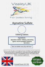 VitalityUK | Agmatine Sulphate | 1000MG | High Strength Tablets
