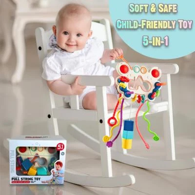 KOOLBITZ Multicolor 5-in-1 Sensory Baby Educational Kids Toy Engaging Playset Shake Sound