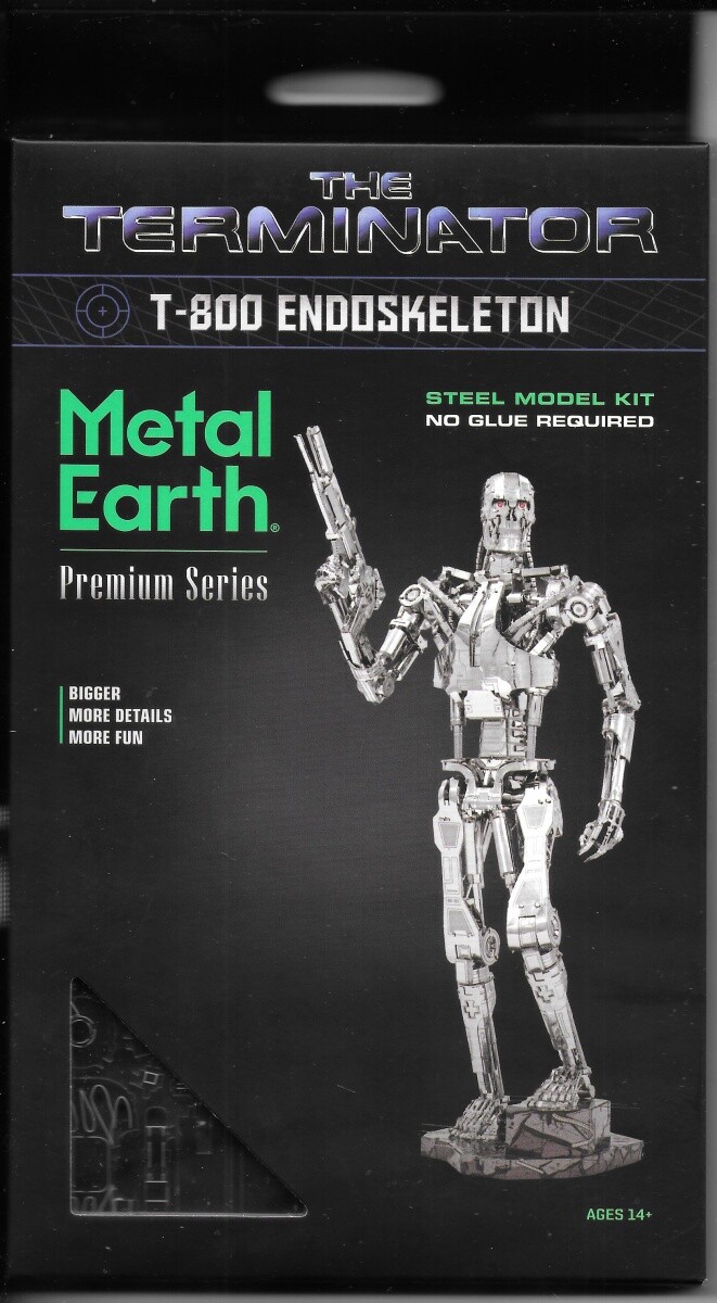 The Terminator Movie T-800 Endoskeleton Metal Earth Laser Cut Premium Model  Kit