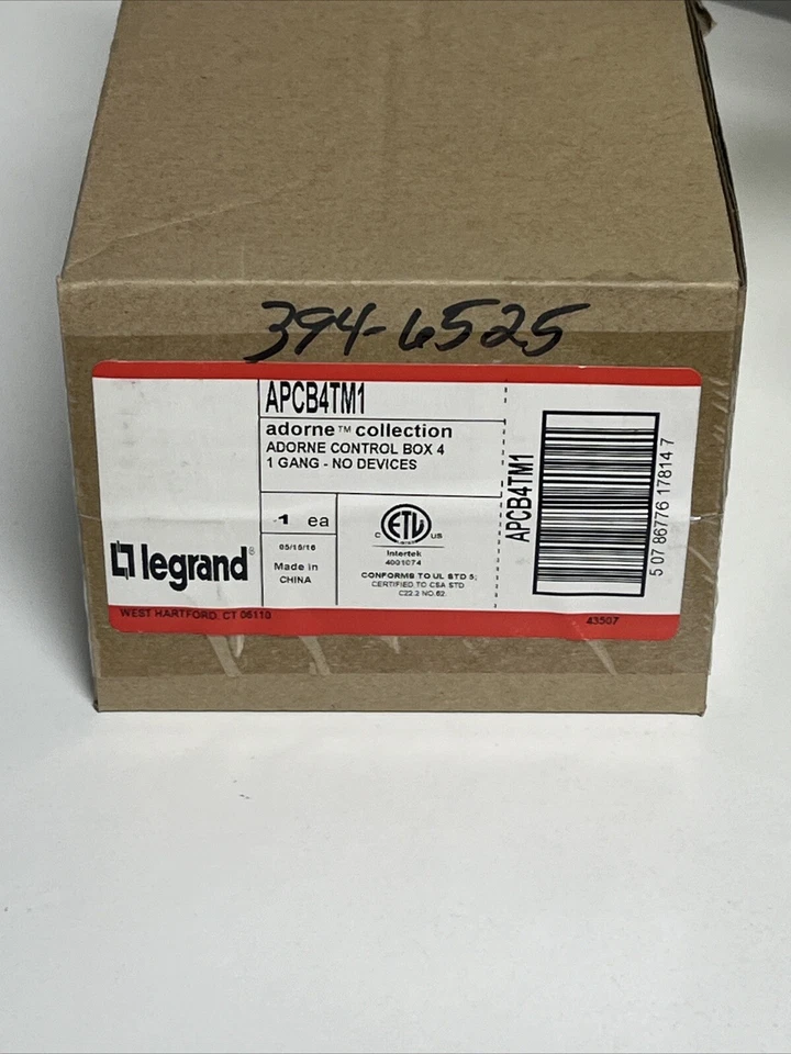 APCB4TM1 LEGRAND "ADORNE" 1 GANG CONTROL BOX