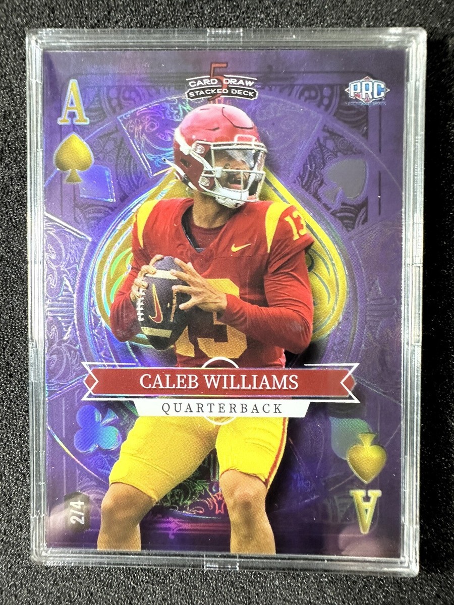 🔥Caleb Williams🔥Wild Card, 5 Card Draw, Ace Of Spades, 2/4🔥 | eBay