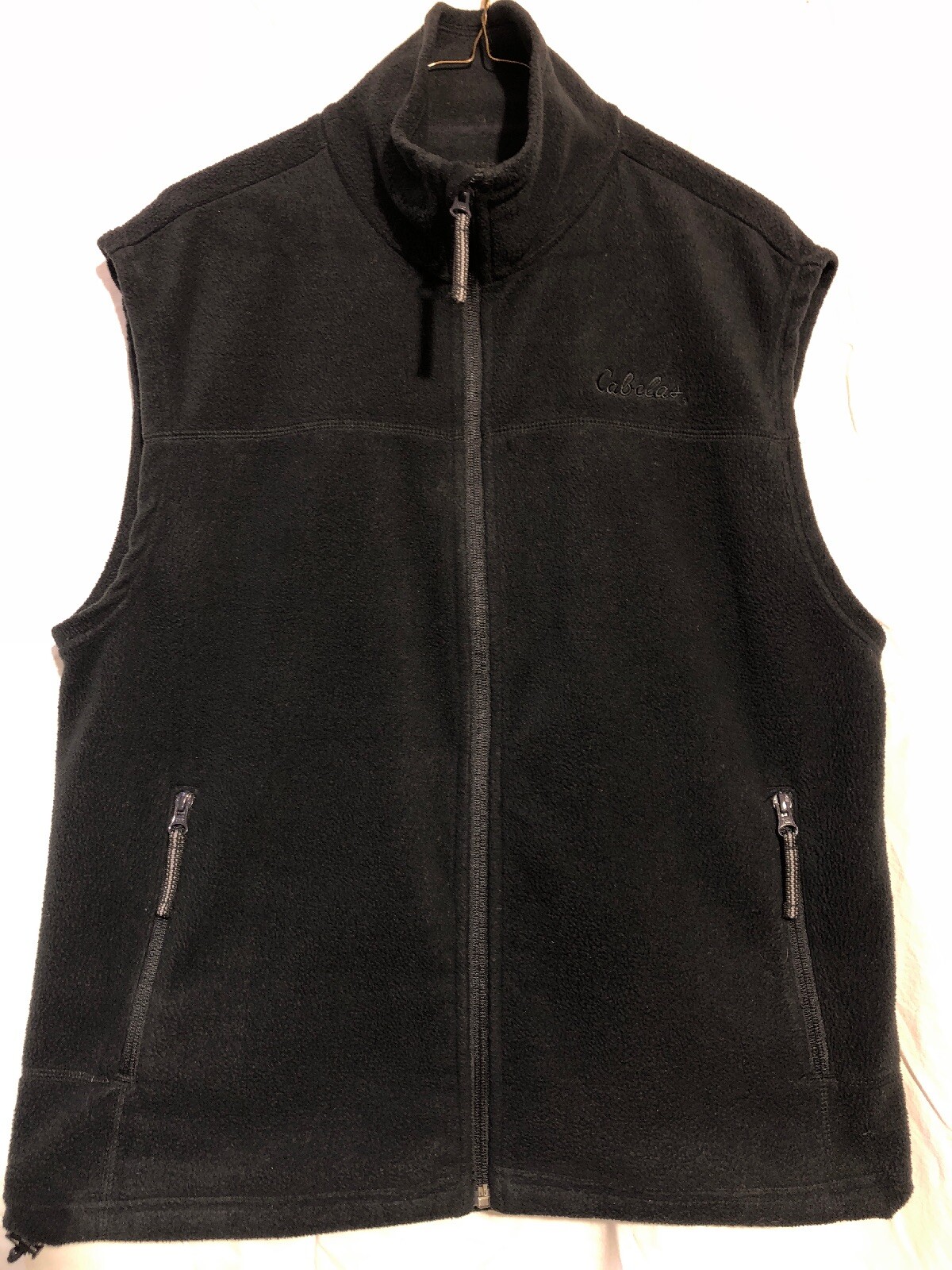 Cabelas Fleece Hunting Outdoor Vest Layers Black Medi… Gem