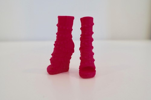 New Monster High Venus McFlytrap Ghoul Spirit Pink Heel Boots Shoes Replacement