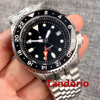 20ATM 41mm NH34A Sapphire Glass Black Sterile Dial Automatic Men Watch Date Lume