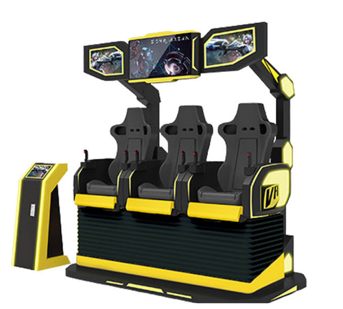 Virtual Reality Roller Coaster Simulator 3 Person 360 degree VR Game SEE VIDEO