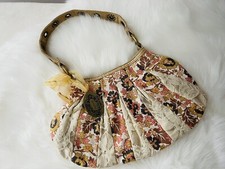 Women's small floral yellow/brown grab bag by Kenzie