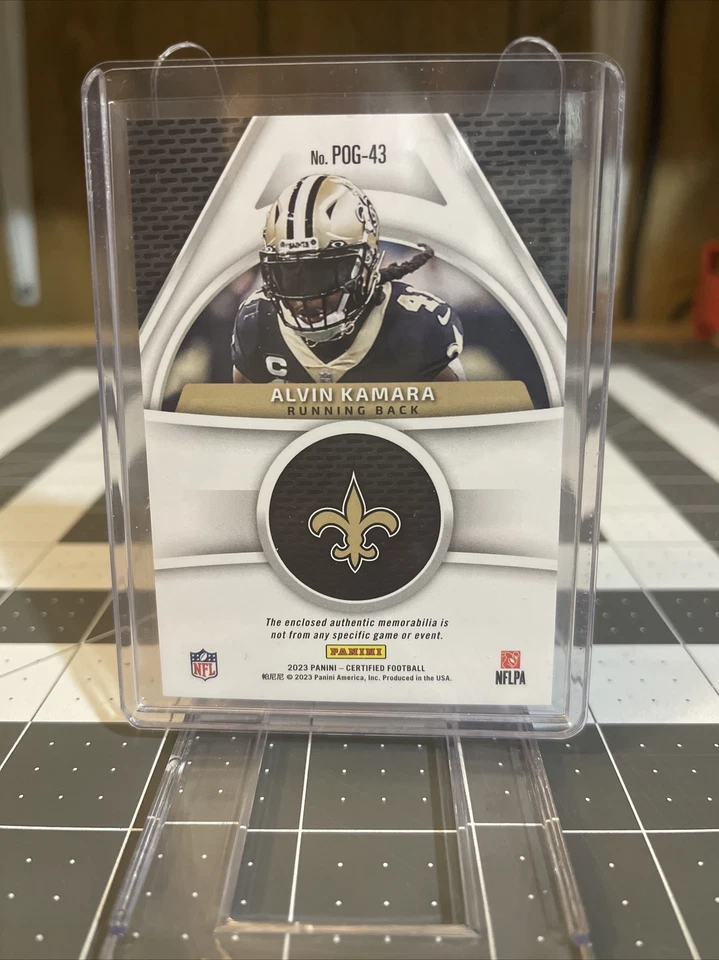 Alvin Kamara 2023 Panini Certified Piece Of The Game Patch #’d /199 Saints - Image 2 of 2