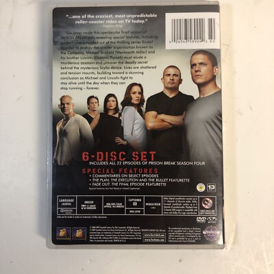 PRISON BREAK DVD ボックスセット Prison Break Season 1 DVD 6 Disc Set | eBay