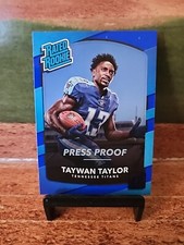 2017 Donruss Press Proof Blue *Foil* Rated Rookie RC #315 Taywan Taylor Titans