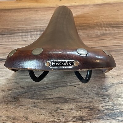 Vintage Brooks Colt Road Saddle 1990s Old Logo Copper Rivets