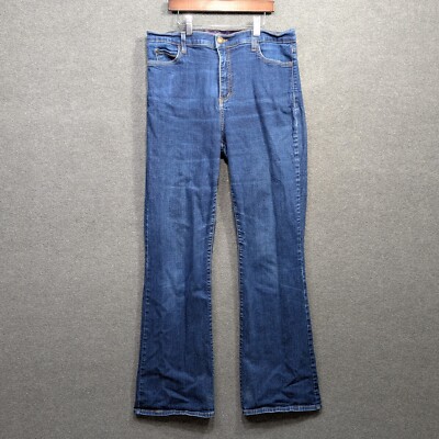 NYDJ Bootcut Jeans Womens 12 (Fits 31x32) Stretch Denim Dark USA Made Chic