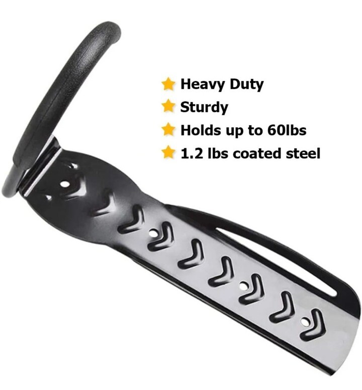 Bike Rack Wall Mount Swivel Hook Bicycle Hanger Hanging Home Garage Heavy Duty  