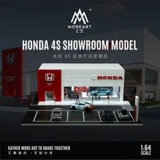 Diorama 1/64 Car Garage Model LED Lighting Car Showroom Scene Display Model Gift
