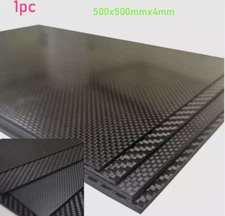 1pc 3K Full Carbon Fiber Board Composite Material Panel Sheet 500x500x4mm thick