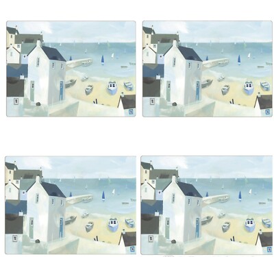 iStyle Coast 4er Set Tischsets Tischsets Korkrücken Tischsets Meer Strand