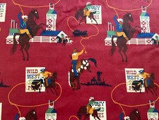 Wild West Cowboy Cotton Fabric BY THE YARD
