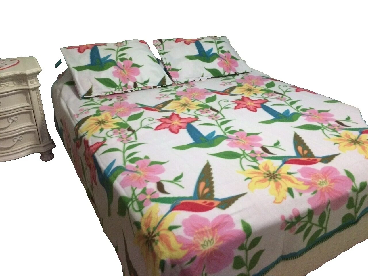 Fleece Floral Bed Throws