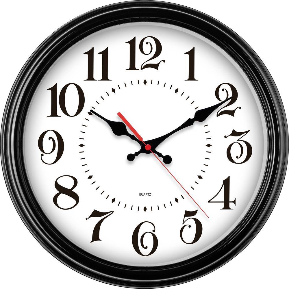 EUROTIME 80882-05 Кварцевый нож Wanduhr 31 см Schwarz