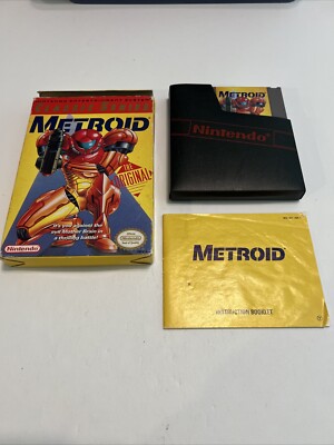 Metroid  Yellow Label  Classic NES Series (Nintendo 1987) CIB - Free Shipping!