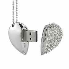 64GB Pen Drive Heart Shaped USB 2.0 Flash Drive Memory Sticks Mother's Day Gifts