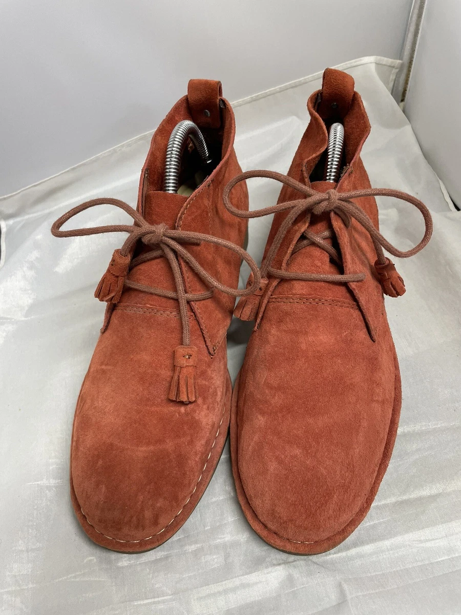 Hush Puppies Orange Suede Ankle Booties Women’s Size 9 Comfort Zip Boots Hush Puppies Suede Boots You Can main image 4