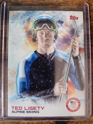 2014 Topps US Olympics Ted Ligety #56 Alpine Skiing Olympic Gold Medalist