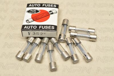 Vintage Motorcycle 35A 25mm Fuse Lot (Qty 10) Ace Lite NOS F3525