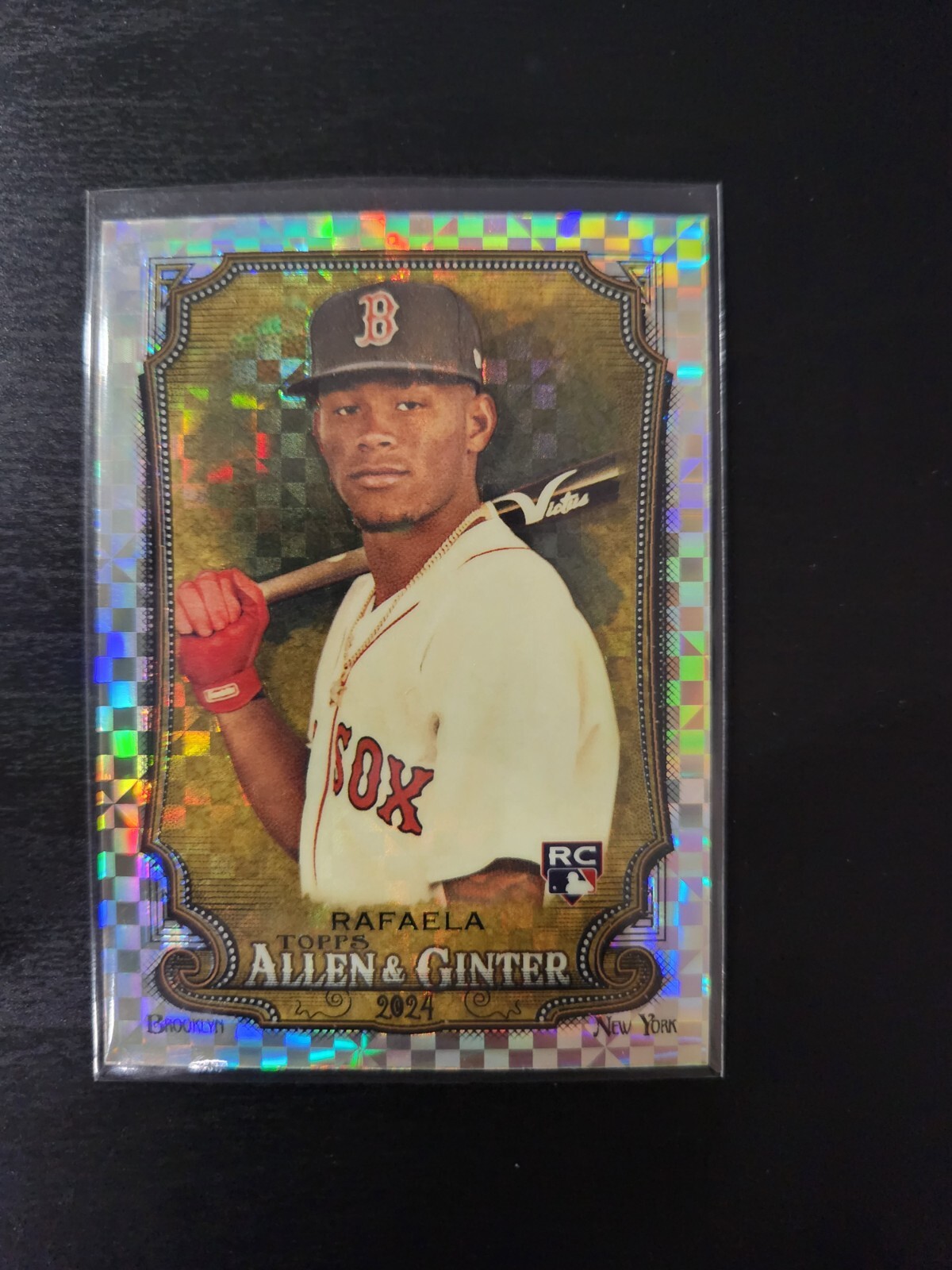 2024 Topps Allen & Ginter - Chrome X-Fractor #77 Ceddanne Rafaela (RC)