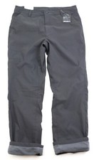 Eddie Bauer Fleece Lined Tech Pants Men's Sizes Water Resistant Grey UPF 50 New