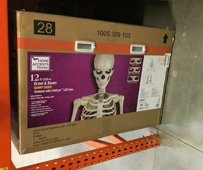 home accents holiday 12 ft giant-sized skeleton stores