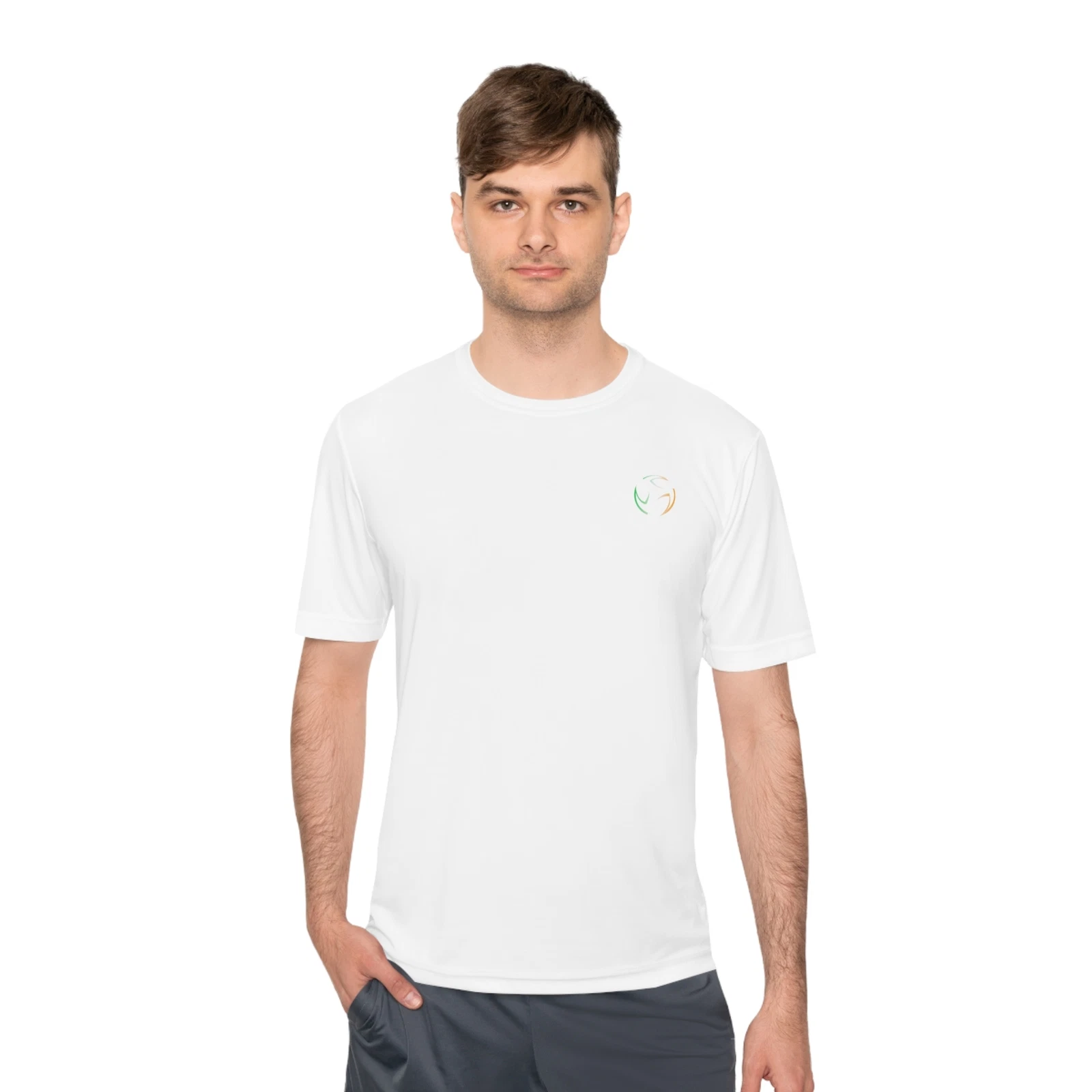 Sport-Tek Unisex Lightweight S/S Tee White (100% Poly 3.8oz)