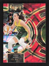 Nika Muhl 2024 Panini Select WNBA Red Ice Prizms Seattle Storm Rookie #162