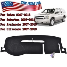 For GMC Yukon Sierra SLT Denali 1500 2007-2013 Dashboard Cover Dashmat Dash Mat
