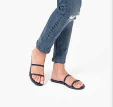 TKEES Gemma Sandal - Navy Blue - Size UK 6 - New In Dustbag