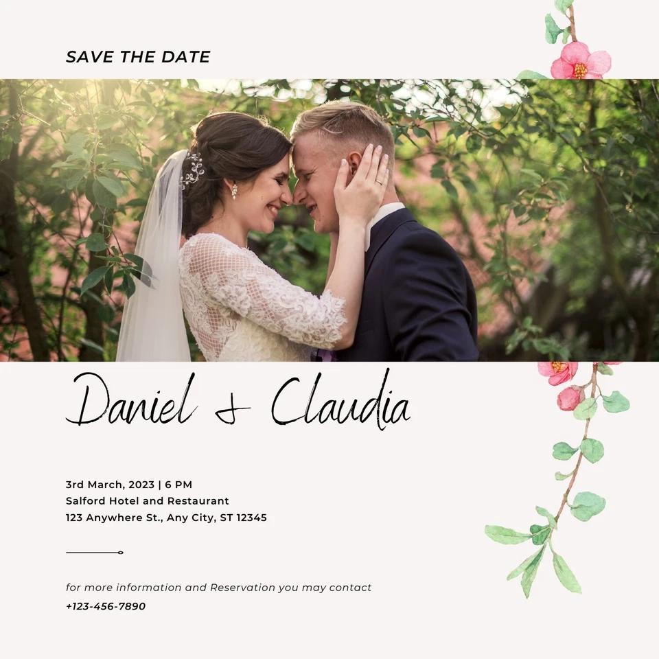 Customizable Bridal Wedding Shower Invitation Card Template #13 DIGITAL DOWNLOAD - Image 2 of 4