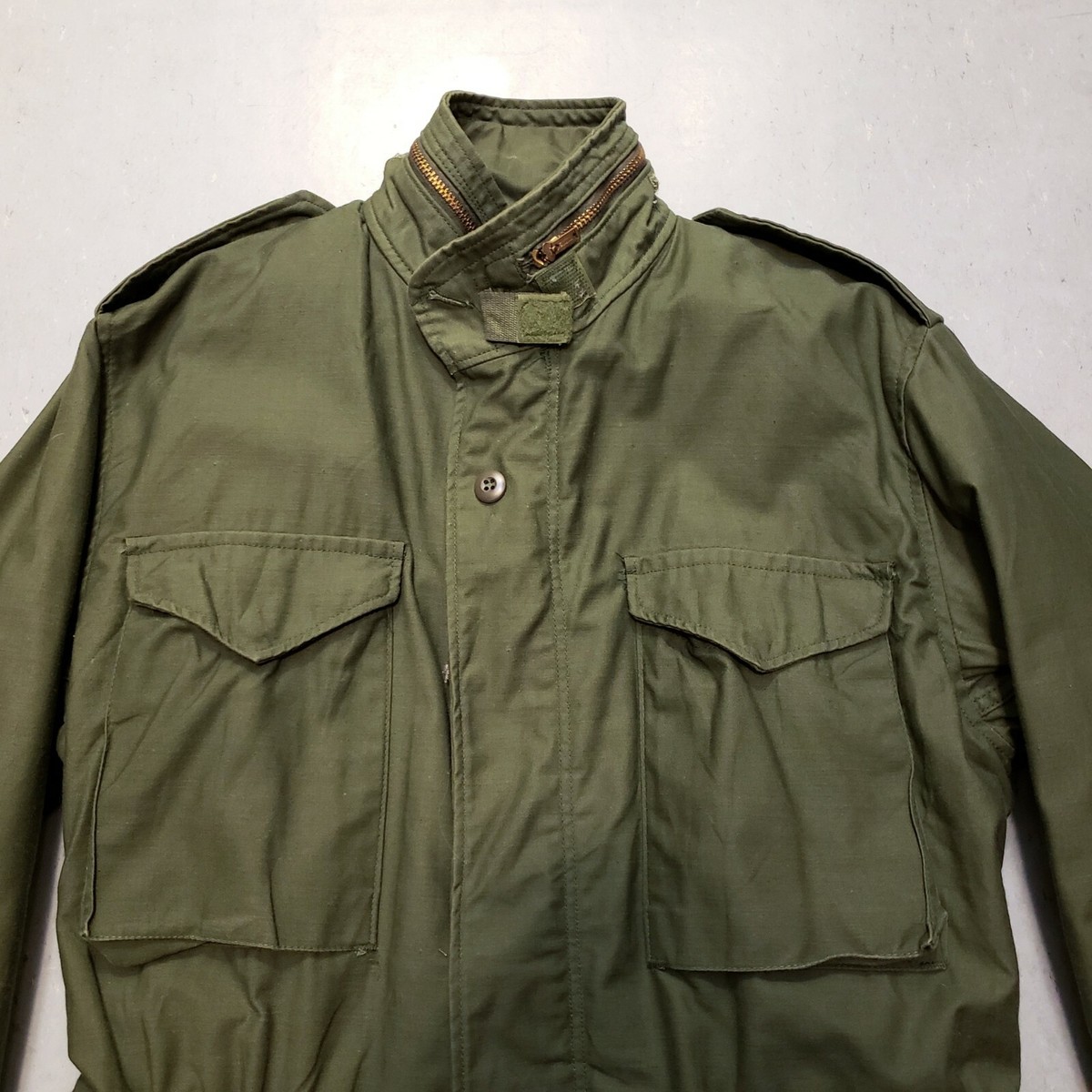 NEW 70s Vietnam US Army Military M-65 Field Coat Jacket Stencil Sz