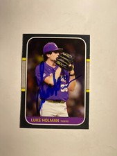LSU Tigers LUKE HOLMAN Signed Card